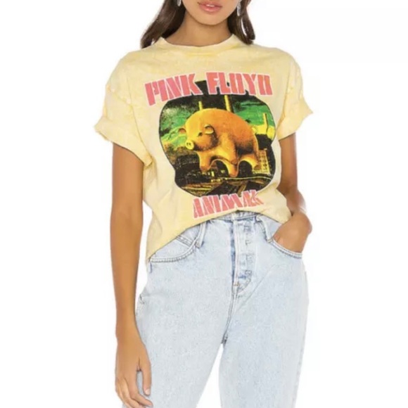 DAYDREAMER Tee Pink Floyd Animal T-Shirt Dijon - Picture 1 of 11